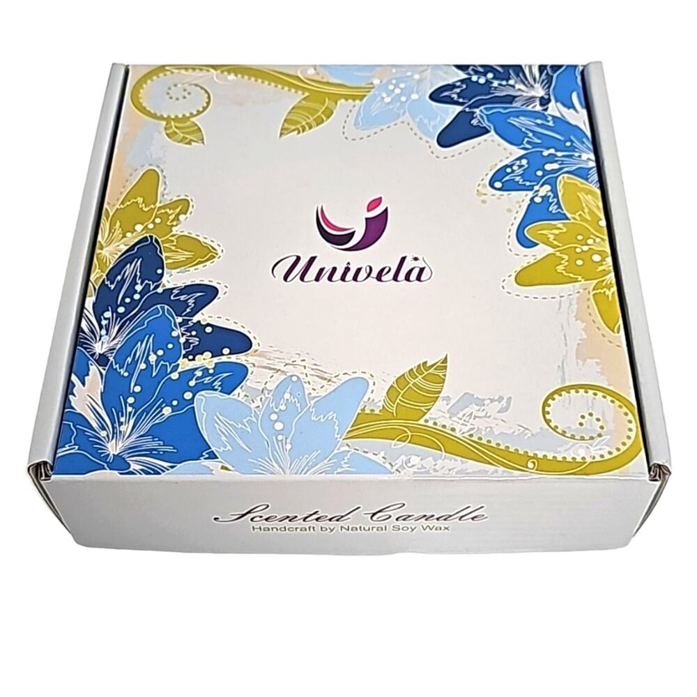 Univela Scented Citronella Candles Handcrafted Natural Soy Wax Table Top (NOB)